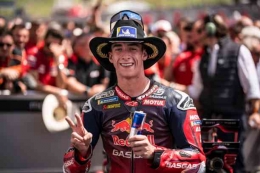 Pedro Acosta yang berhasil finish di posisi kedua MotoGP24 Austin, Texas. Sumber: getty images (Steve Wobser)
