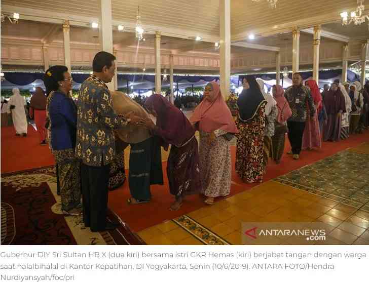 IIustrasi acara silaturahmi keluarga Sri Sultan Hamengku Buwono X bersama masyarakat Yogyakarta (Sumber: Antaranews.com)