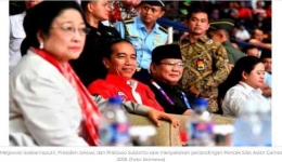 Ilustrasi kedekatan Jokowi, Prabowo, dan Megawati (Sumber: rm.id)