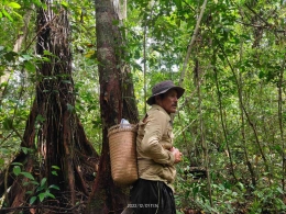 Sembai, warga desa Ensaid Panjang, Kalimantan Barat