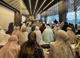 Salat Idulfitri di Masjid Indonesia-Tokyo pada Selasa (10/04) (Dokumentasi Pribadi Ismi Fakhriya)