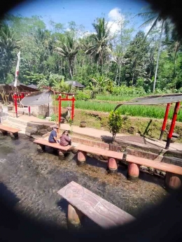 Cafe sungai Umbulan Tanaka Waterfall Malang | (Dokumentasi Pribadi Natalia Dewi)