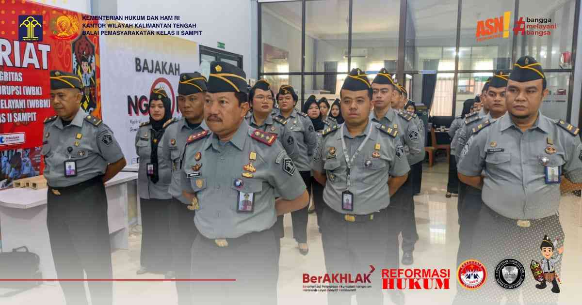 Halal Bihalal Idul Fitri 1445 H Kemenkumham, Bapas Kelas II Sampit ...