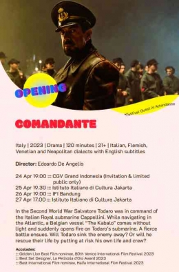 Poster film Comandante (dok. ITAFF 2024)
