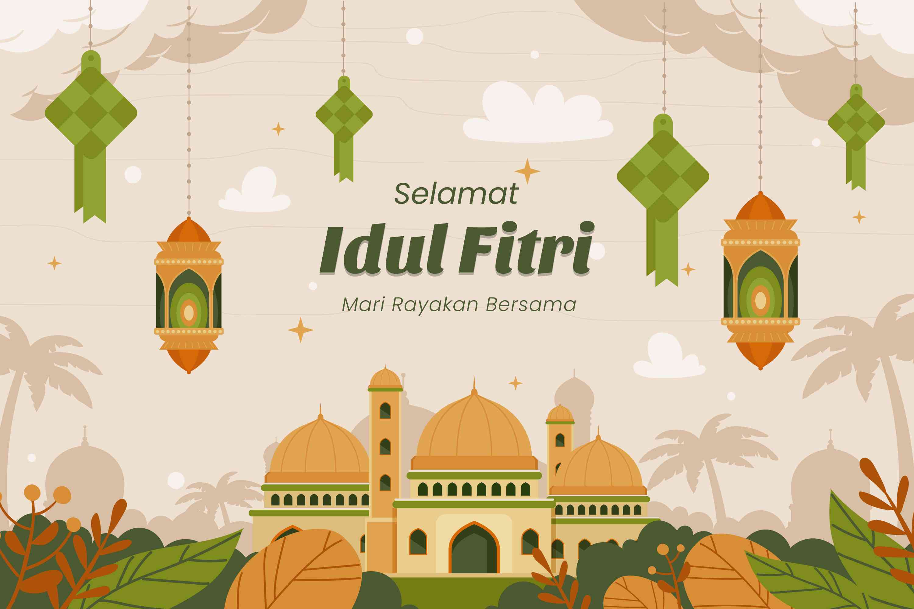 Sumber: Katadata | ilustrasi Hari Raya Ramadhan 