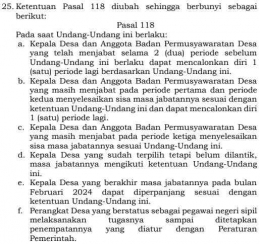 Sumber: Revisi UU Desa - Cipta Desa. Screenshot RUU Desa.