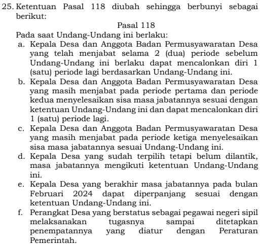 Sumber: Revisi UU Desa - Cipta Desa. Screenshot RUU Desa.