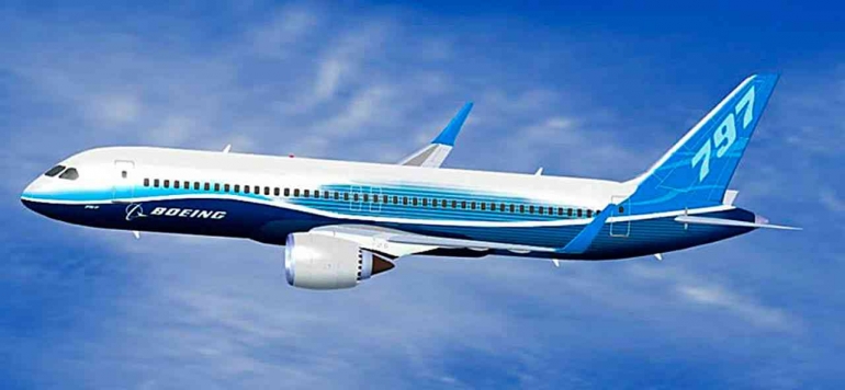Konsep Pesawat Boeing 797 yang Dirancang untuk Pasar Menengah (Wire Service via HeraldNet)