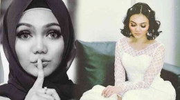 Presenter dan komedian Rina Nose dan keputusannya untuk melepas hijab yang menjadi bulan - bulanan di sosial media (Foto : TribunTimur)