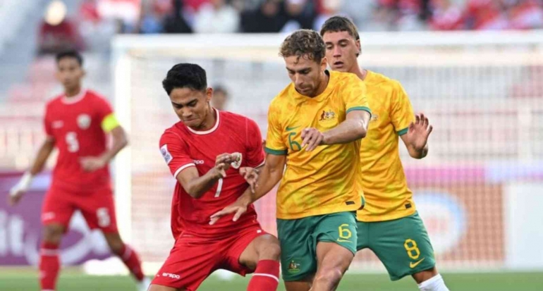 Marselino dkk berhasil atasi perlawanan Australia dalam AFC U23 di Qatar (sumber: semaraknews)