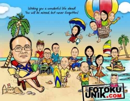 Ilustrasi Wisat Bersama Keluarga DI Pantai (Sumber: fotokuunik.com)