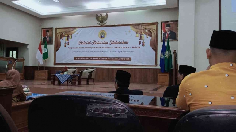 Halal bi halal Perguruan Muhammadiyah Kota Surakarta 1445 H/ 2024 M (dokpri)