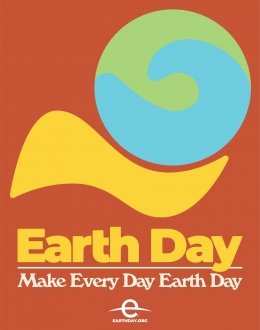 Salah satu Poster resmi Hari Bumi Sedunia. earthday.org.