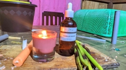 Potret lilin dengan aroma vanili (dokumentasi pribadi)