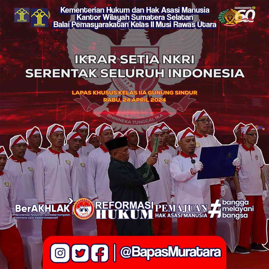 Ikrar Napi Teroris Setia Kepada NKRI Yang Terpusat Di Lapas Khusus ...