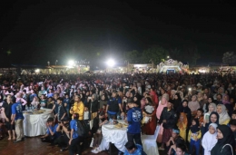 Screenshot antusias masyarakat menyaksikan event Gebrag Ngadu Bedug / Dokpri
