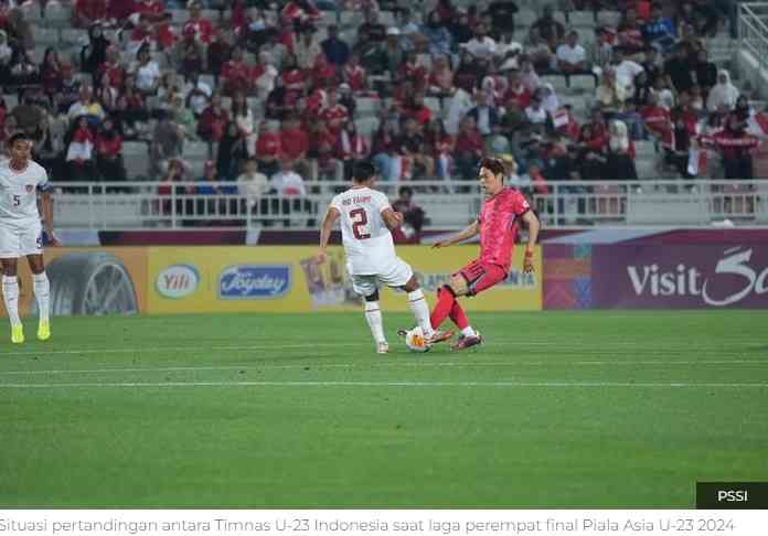 Ilustrasi pertandingan Timnas  melawan Korea Selatan dalam turnamen Piala Asia U-23 (Sumber: Bolasport.com)