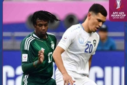 Uzbekistan U-23 berhasil melaju ke babak semifinal dan akan bermain kontra Indonesia. Foto: Dok. AFC via Kompas.com