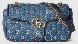 Tas Gucci: GG MARMONT SHOULDER BAG WITH CRYSTALS (GUCCI)