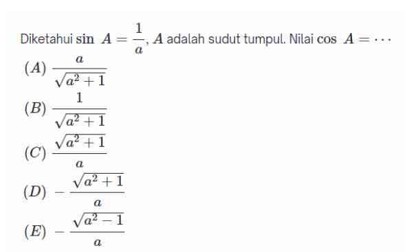 Dokumen Pribadi (Math Tsurayya Education by Novianti) Soal Perbandingan Trigonometri Sudut di Berbagai Kwadran
