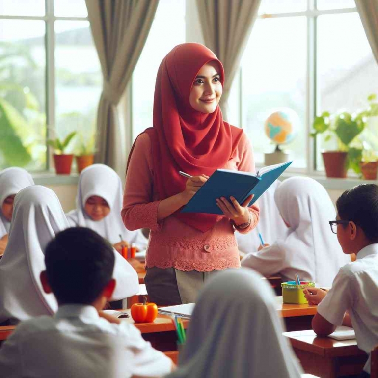 Memperkenalkan praktik pembelajaran yang berfokus pada kebutuhan individual setiap murid, pada pembelajaran berdiferensiasi (dok: bing/AI)