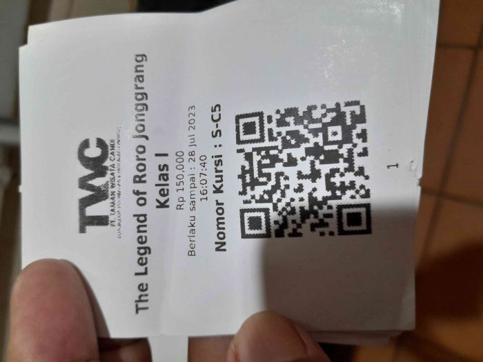 Tiket masuk (dokpri)