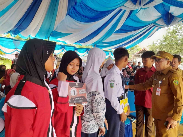 Kandidat pengurus OSIS dan Pj. Bupati PPU (dokpri)