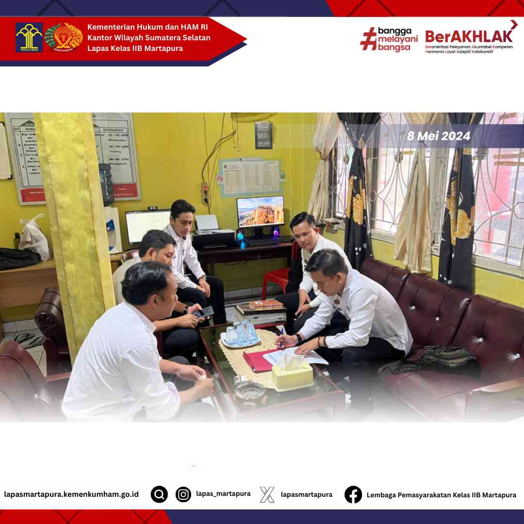 Lapas Kelas IIB Martapura Lakukan Monev Dan Sosialisasi Permenkumham ...