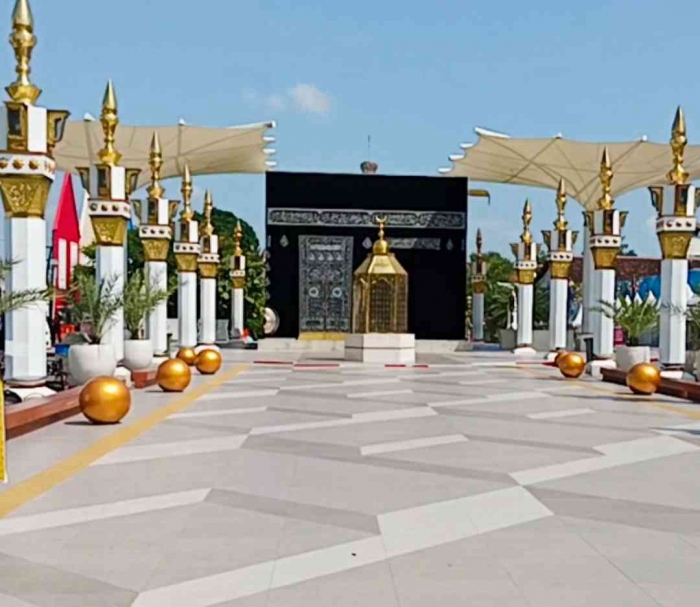 Miniatur Kabah, ikon negara Arab Saudi (dokpri)