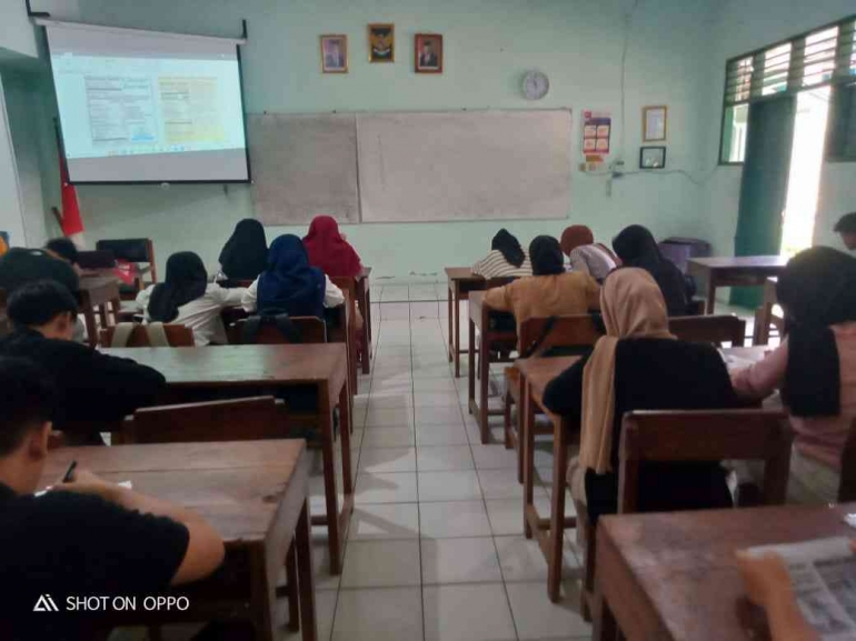 Siswa berlatih soal ASPD (dok pribadi)