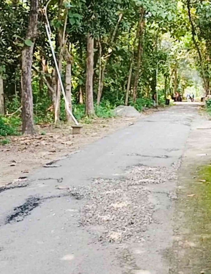 Perbaikan Jalan Desa Depan Rumahku, Jadi Nyaman Bersepeda (dokpri)
