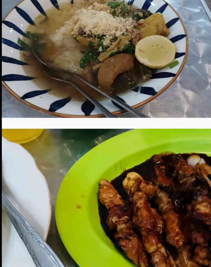 Lezatnya Perkawinan sate dan Soto di Pasar Sleko(dokpri)