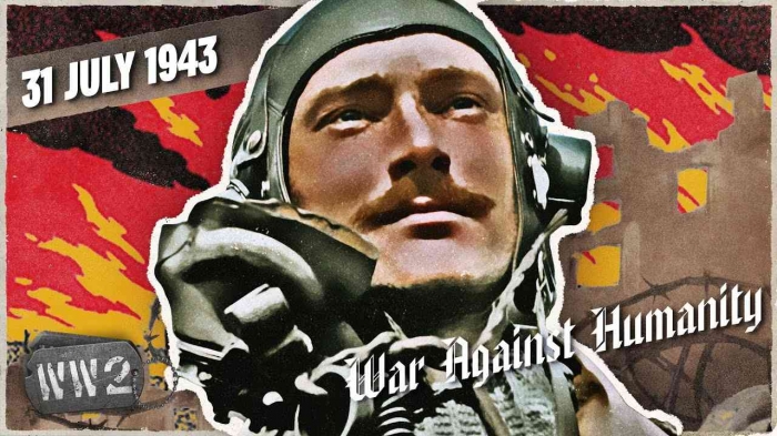 Thumbnail War Against Humanity tentang Operasi Gomorrah (Sumber: Hamburg's Citizens Burnt Alive - War Against Humanity - 071 - July 31,1943)