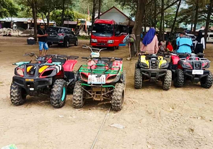Persewaan ATV di Pantai Gemah Tulungagung (dokpri)