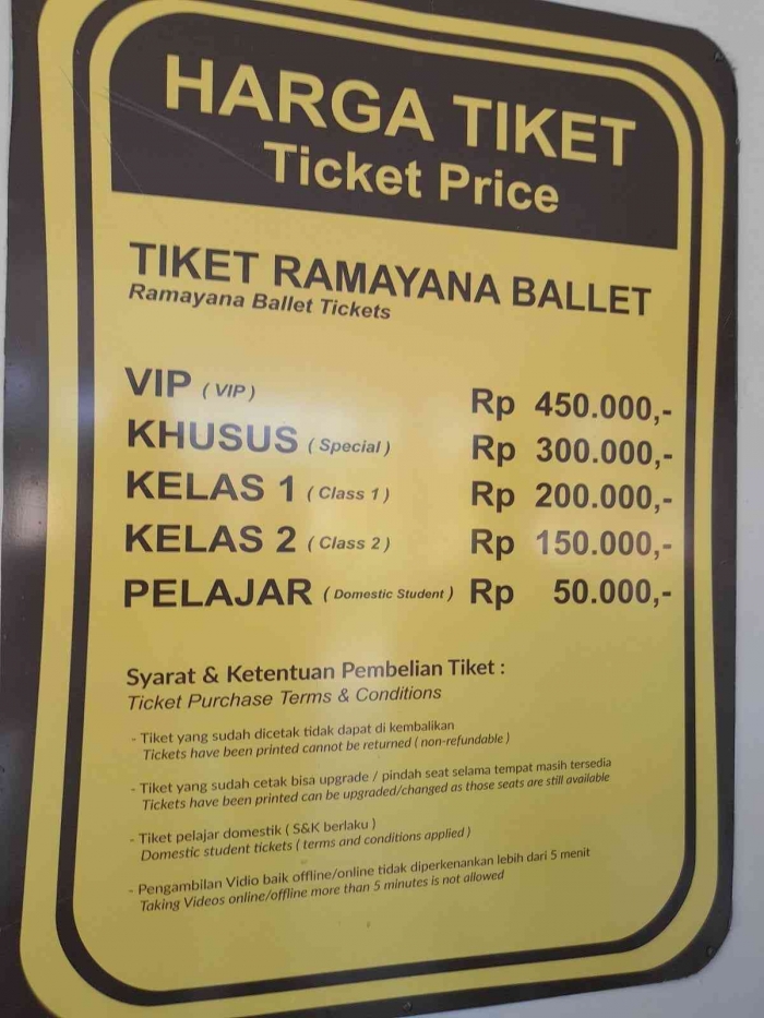 Daftar harga tiket (dokpri)