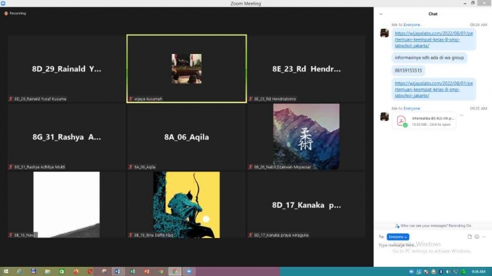 Siswa belajar Online/ dokpri