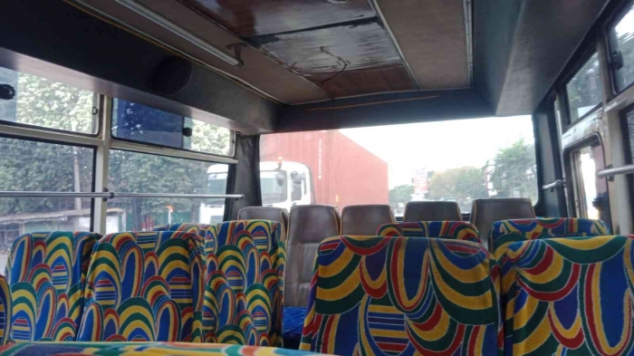 Bangku bus yang kosong. (Dokumentasi pribadi)