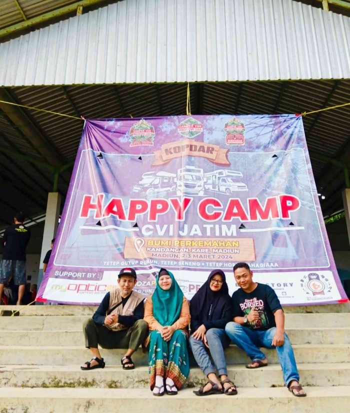 Kopdar camper Van yang diselenggarakan komunitas Camper Van Indonesia (CVI) Jatim di Bumi Perkemahan Kandangan, Madiun(dokpri)