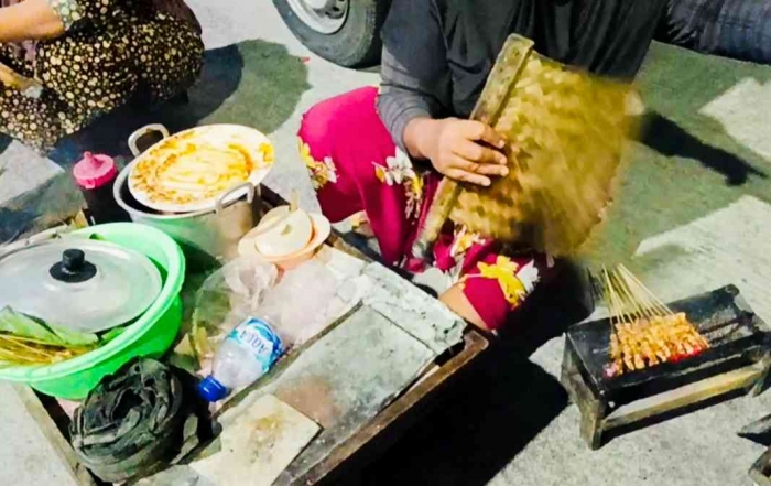 Menikmati Kelezatan Sate Madura di PSC Madiun(dokpri)