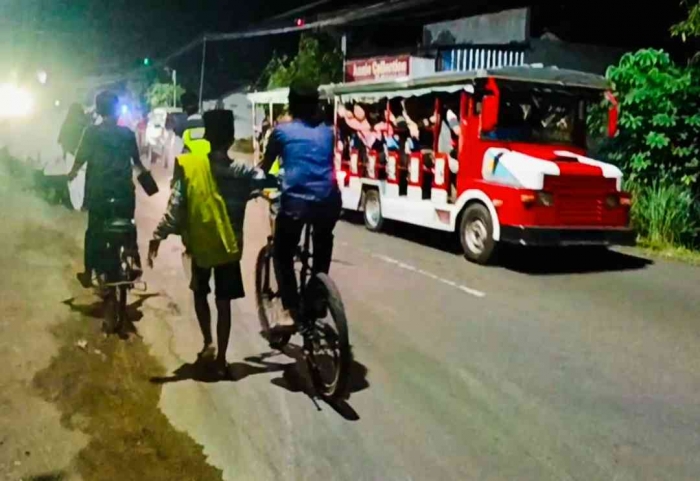 Semarak Takbir Keliling Idul Adha 1445 H Diwarnai Kereta Kelinci(dokpri)