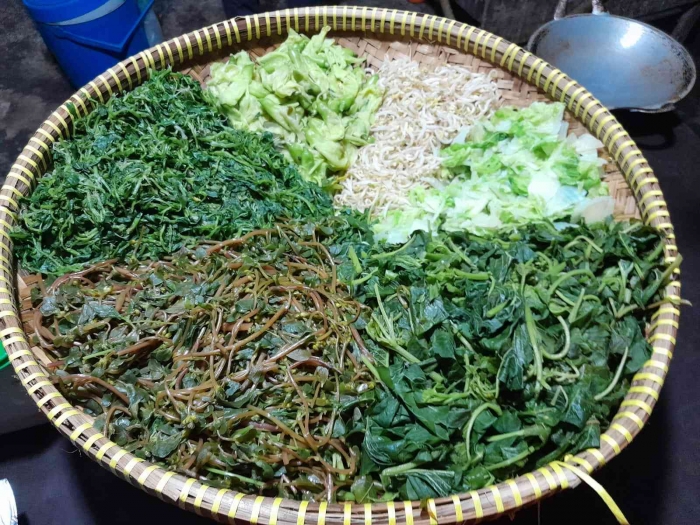 Sayuran cukup lengkap (dokpri)