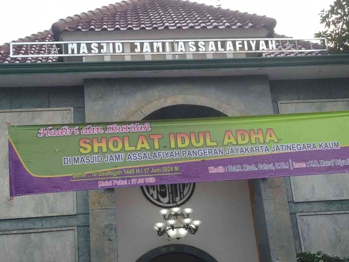 Masjid Jami Assalafiyah sumber gambar dokumen pribadi