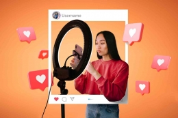 Ilustrasi personal branding di media sosial Instagram. (Sumber: Freepik.com via kompas.com)