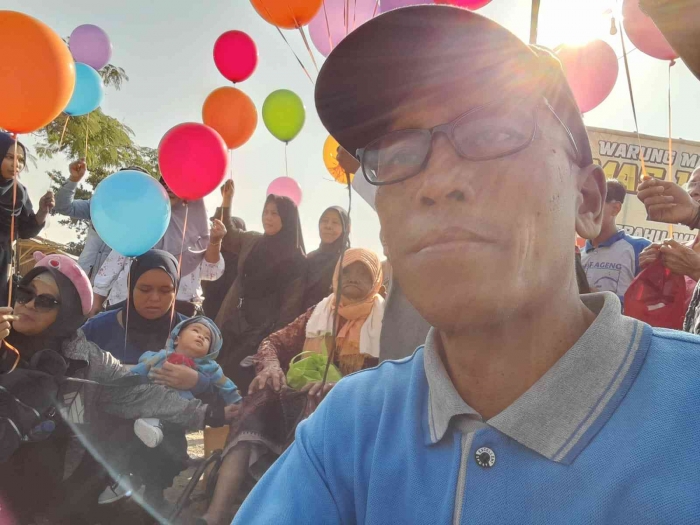 Acara pelepasan balon (dokpri)