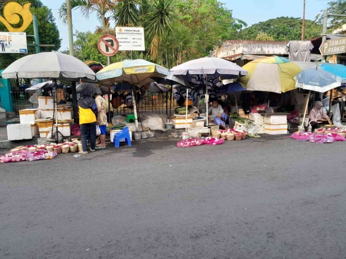 Penjual bunga mawar (dokpri)