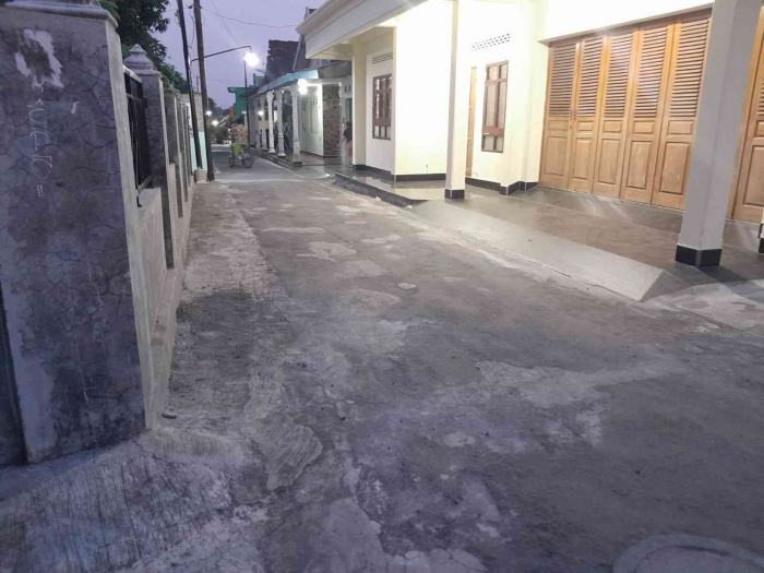 Gang kembali sepi setelah pertunjukan selesai (dokpri)