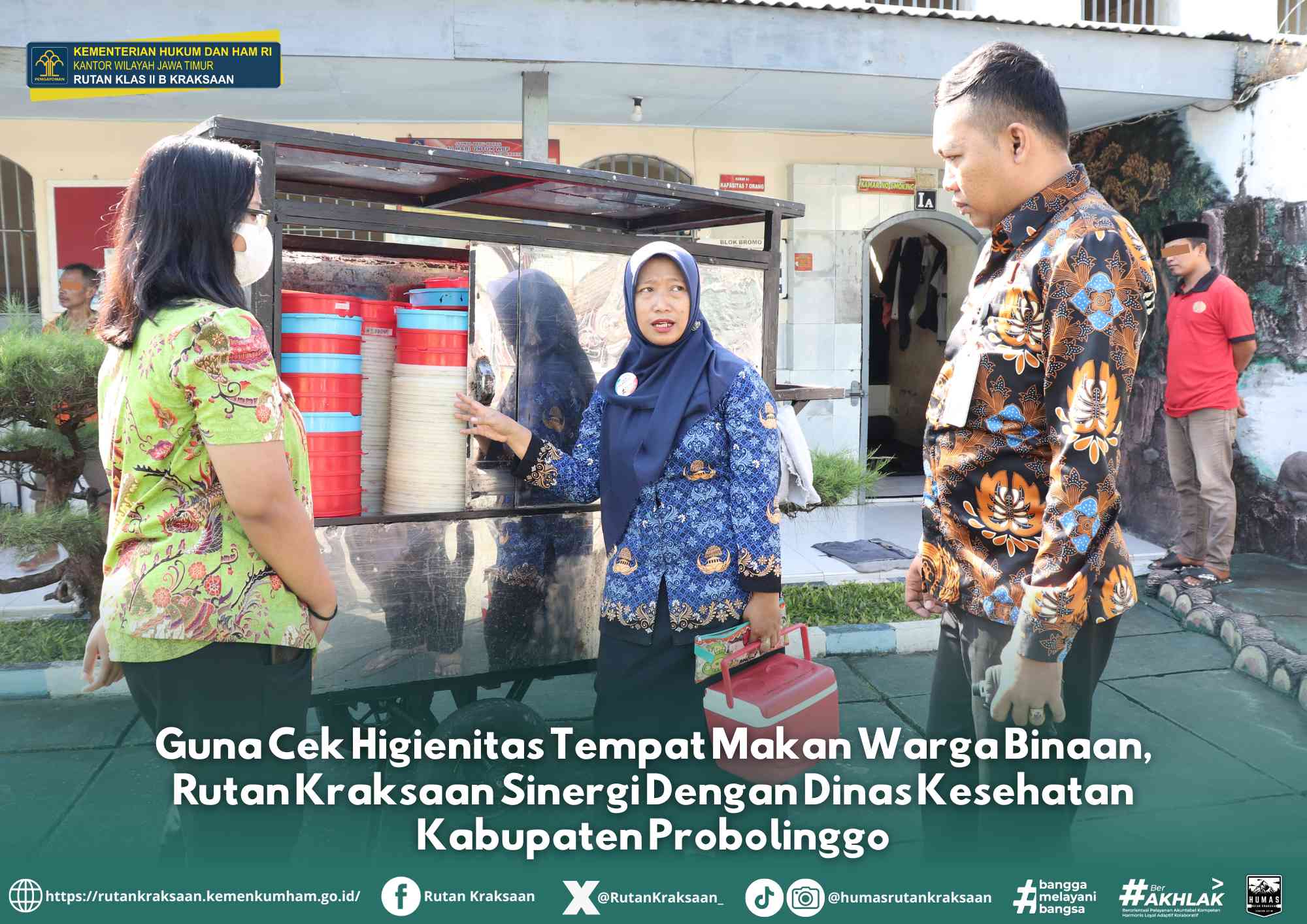 Guna Cek Higienitas Tempat Makan Warga Binaan, Rutan Kraksaan Sinergi ...