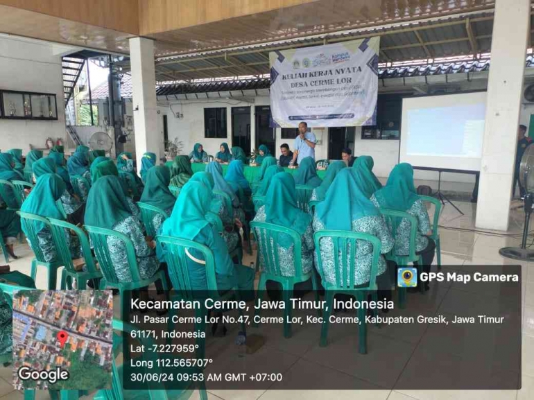 Peserta Sosialisasi K3 Kebakaran di Desa Cerme Lor/dokpri