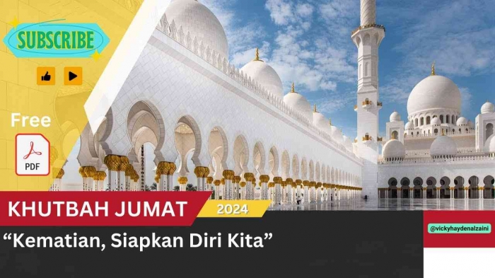 Khutbah Jumat Terbaru 2024 dengan Tema Kematian, Siapkan Diri Kita/Thumbnail video YouTube Vicky Hayden Alzaini