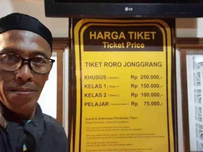 Tiket sendratari kelas 2 @Rp 100.000 (dokpri)